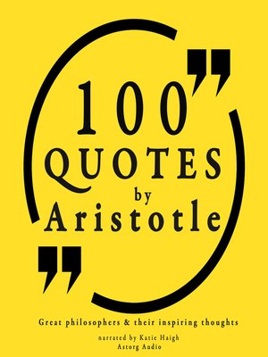 cover image of 100 Quotes by Aristotle